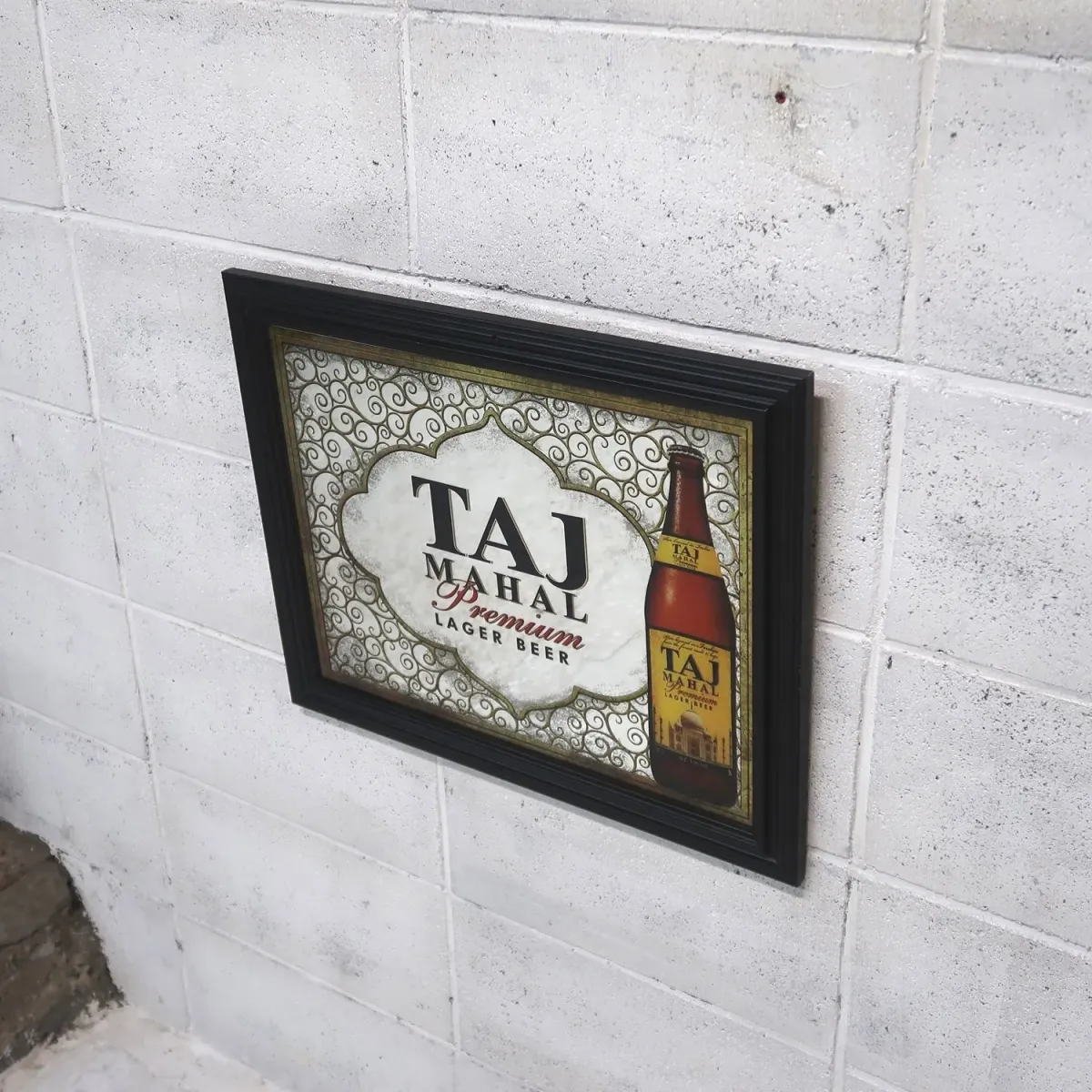 TAJ MAHAL LAGER BEER ビンテージ パブミラー