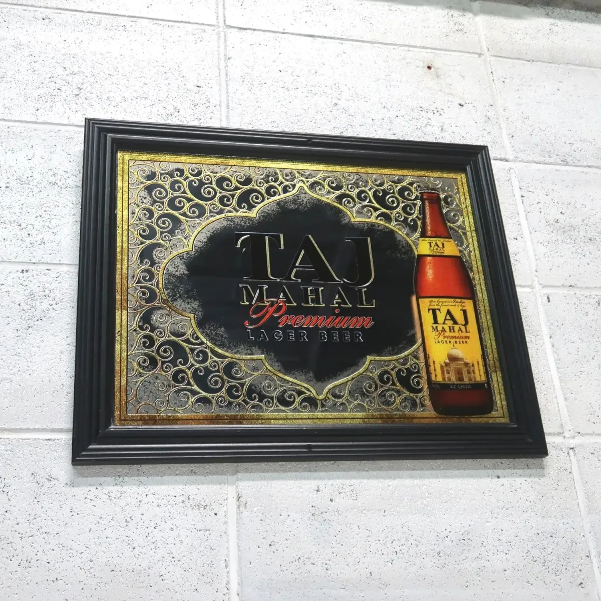 TAJ MAHAL LAGER BEER ビンテージ パブミラー