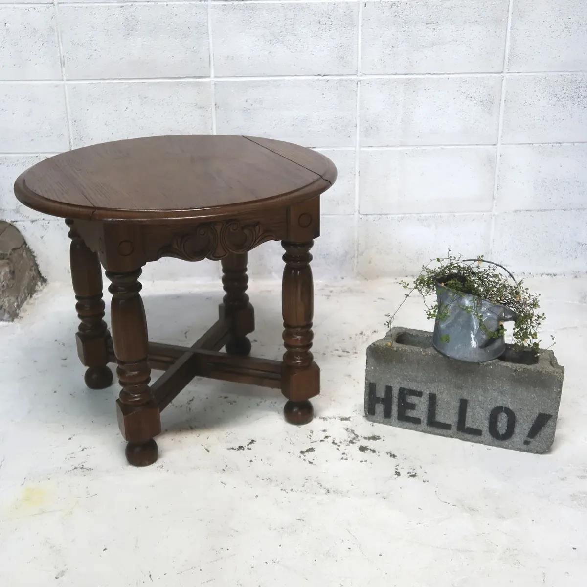 アンティーク バタフライサイドテーブル