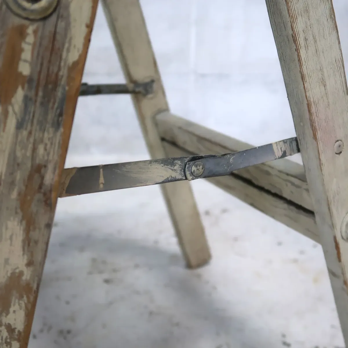 ビンテージ ウッドステップラダー