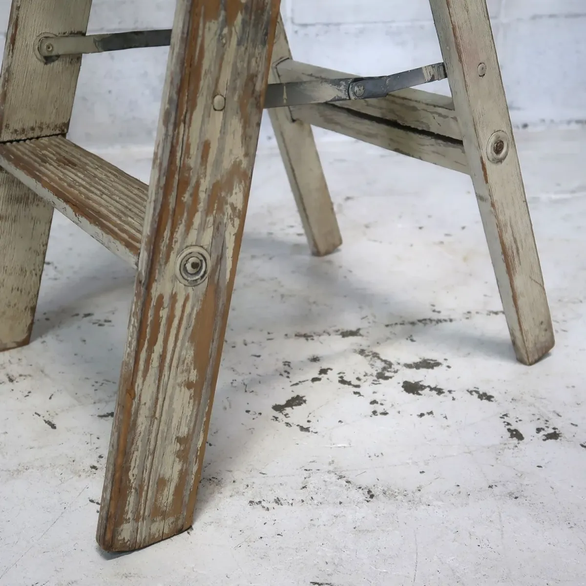 ビンテージ ウッドステップラダー