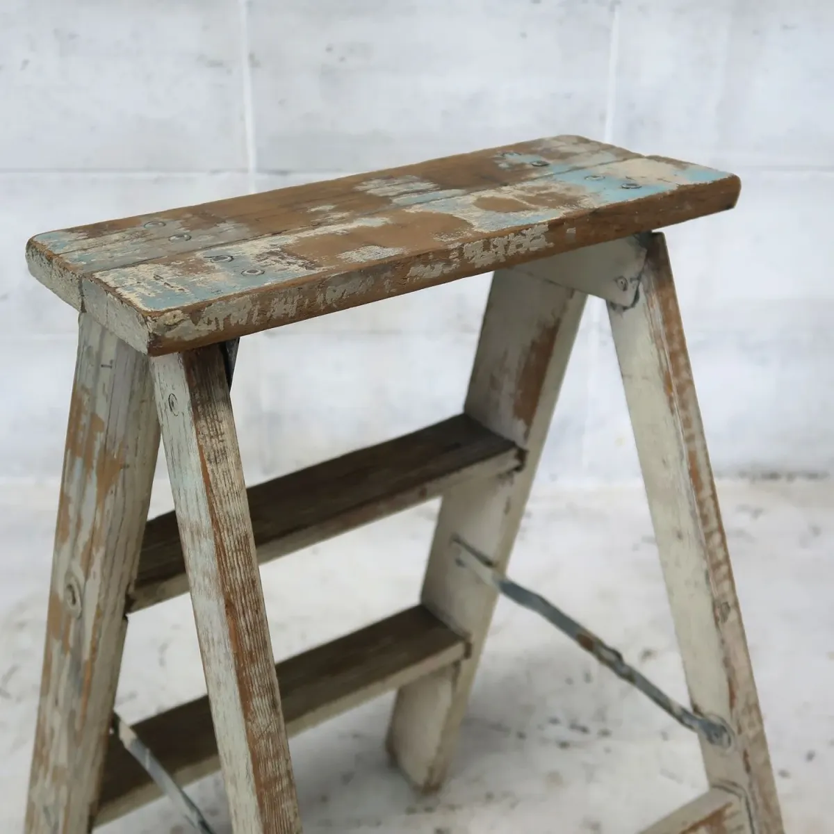 ビンテージ ウッドステップラダー