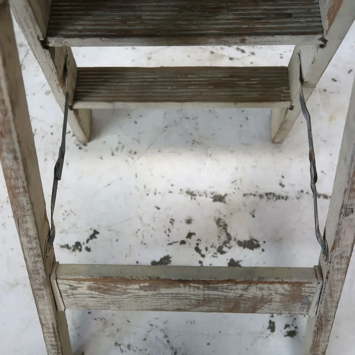 ビンテージ ウッドステップラダー