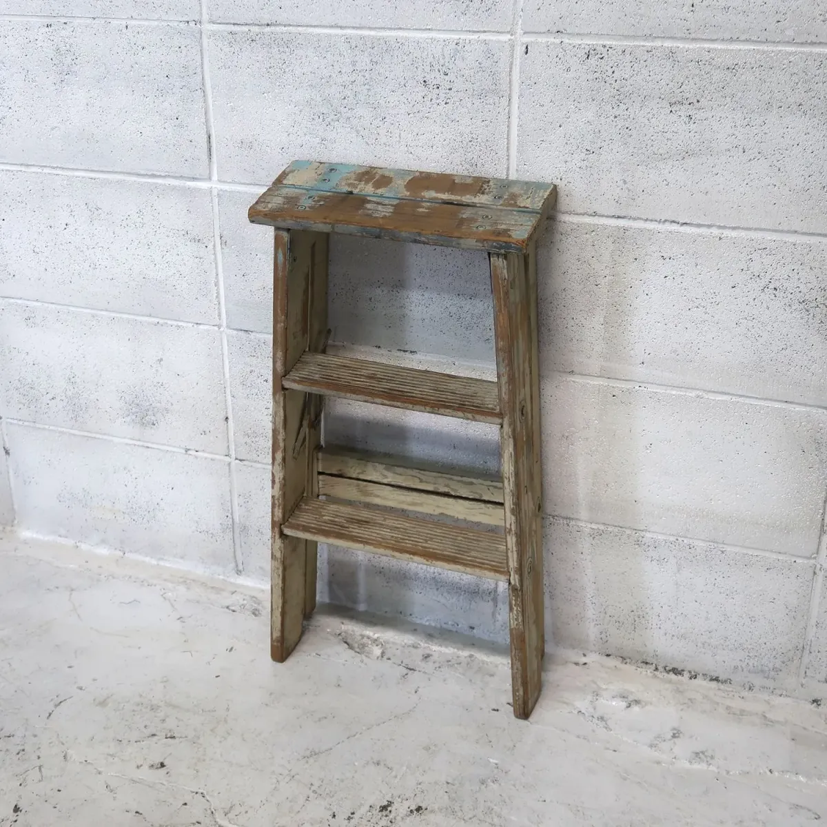 ビンテージ ウッドステップラダー