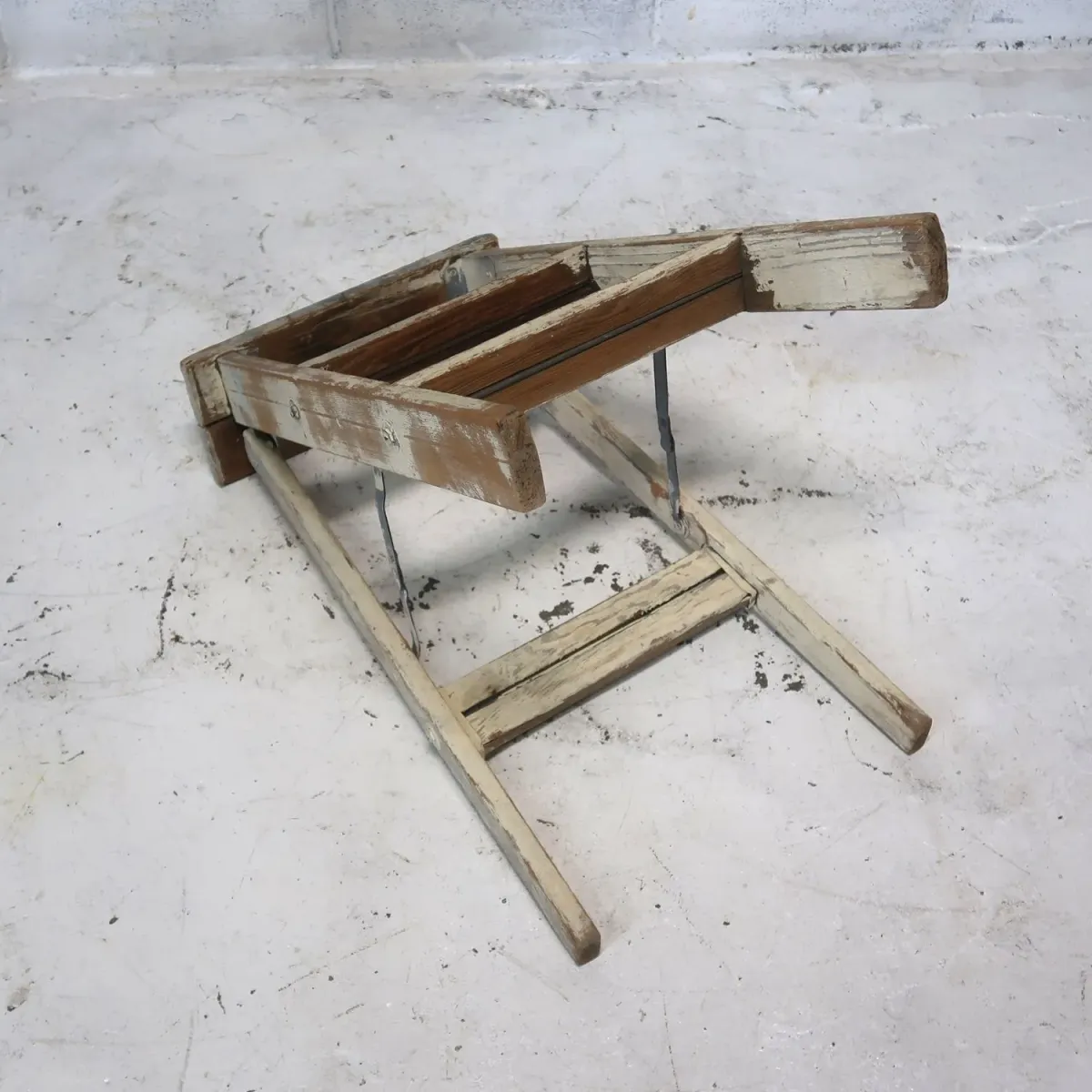 ビンテージ ウッドステップラダー