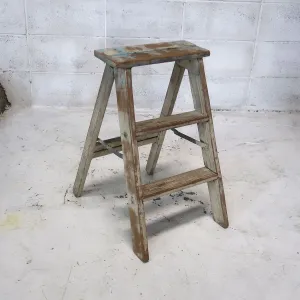 ビンテージ ウッドステップラダー