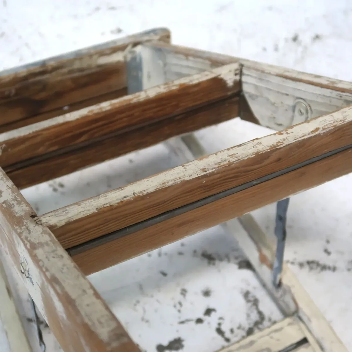 ビンテージ ウッドステップラダー