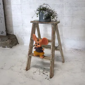 ビンテージ ウッドステップラダー