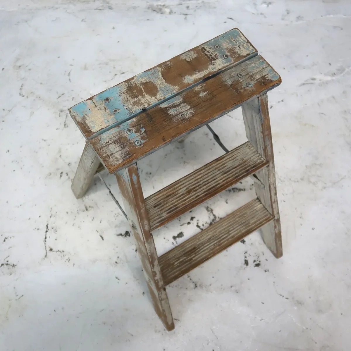 ビンテージ ウッドステップラダー