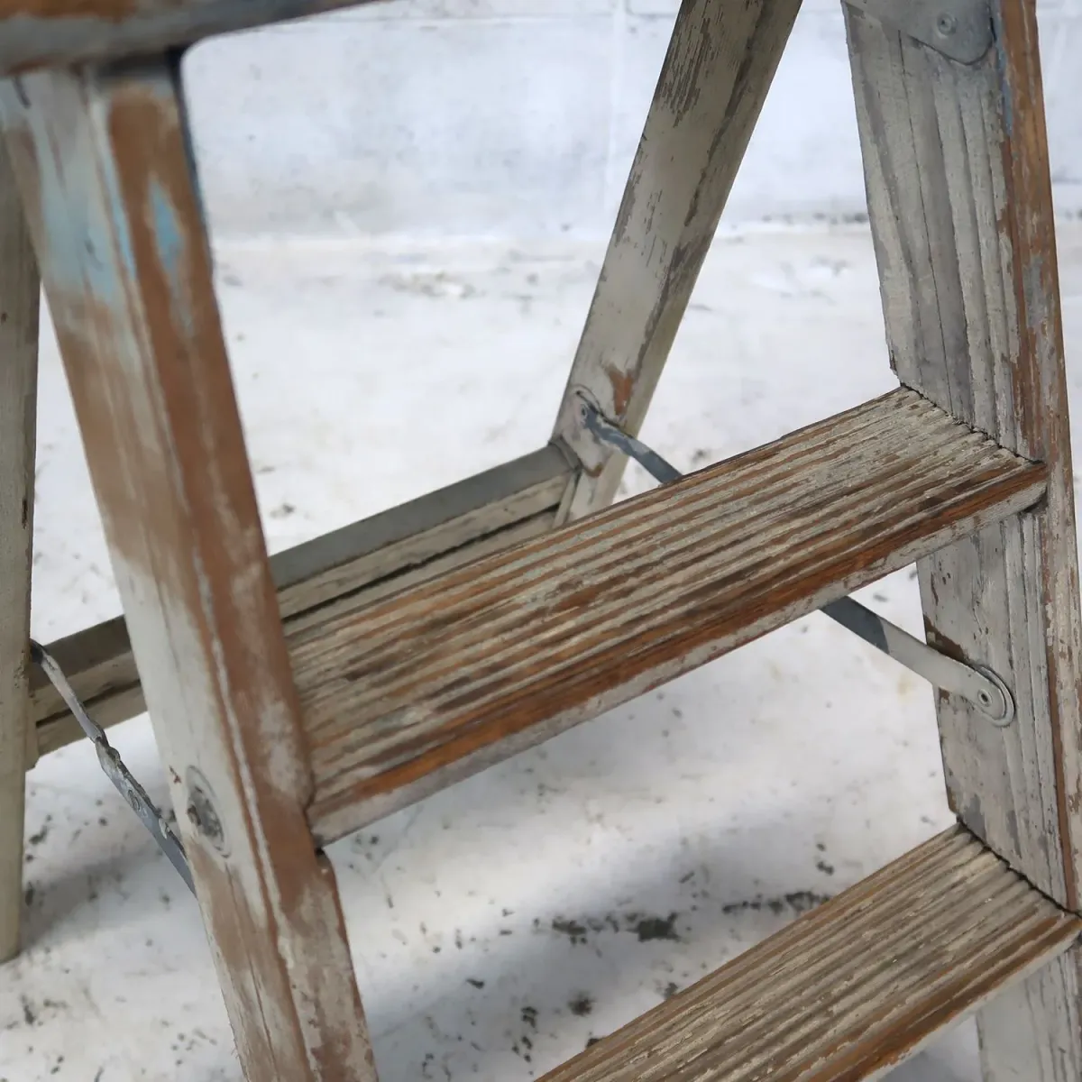 ビンテージ ウッドステップラダー