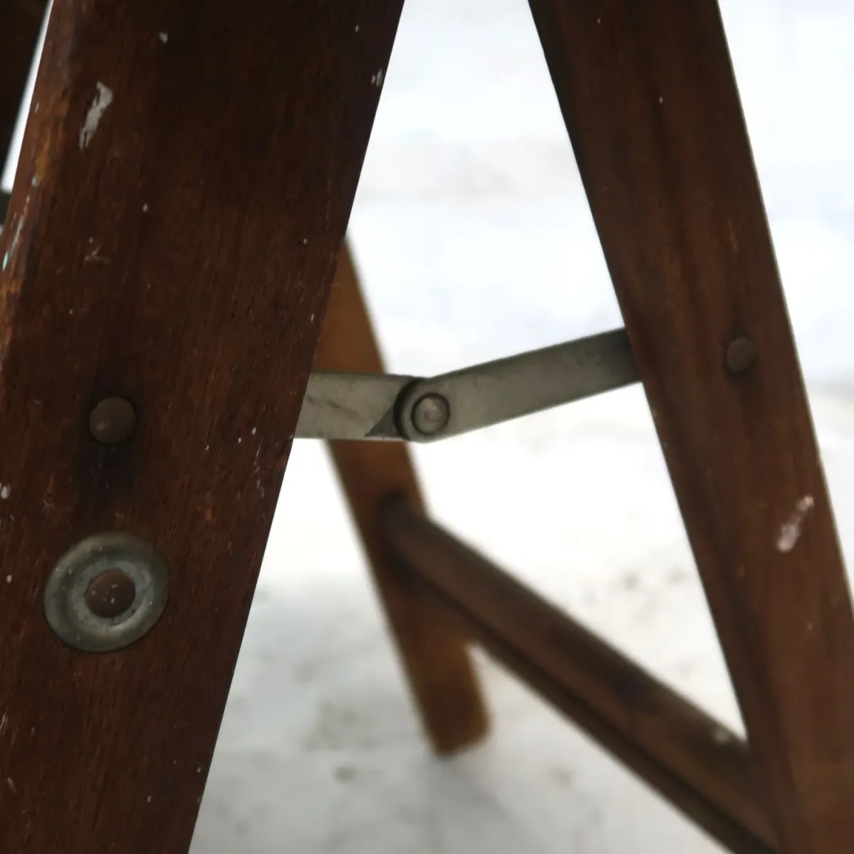 ビンテージ ウッドステップラダー