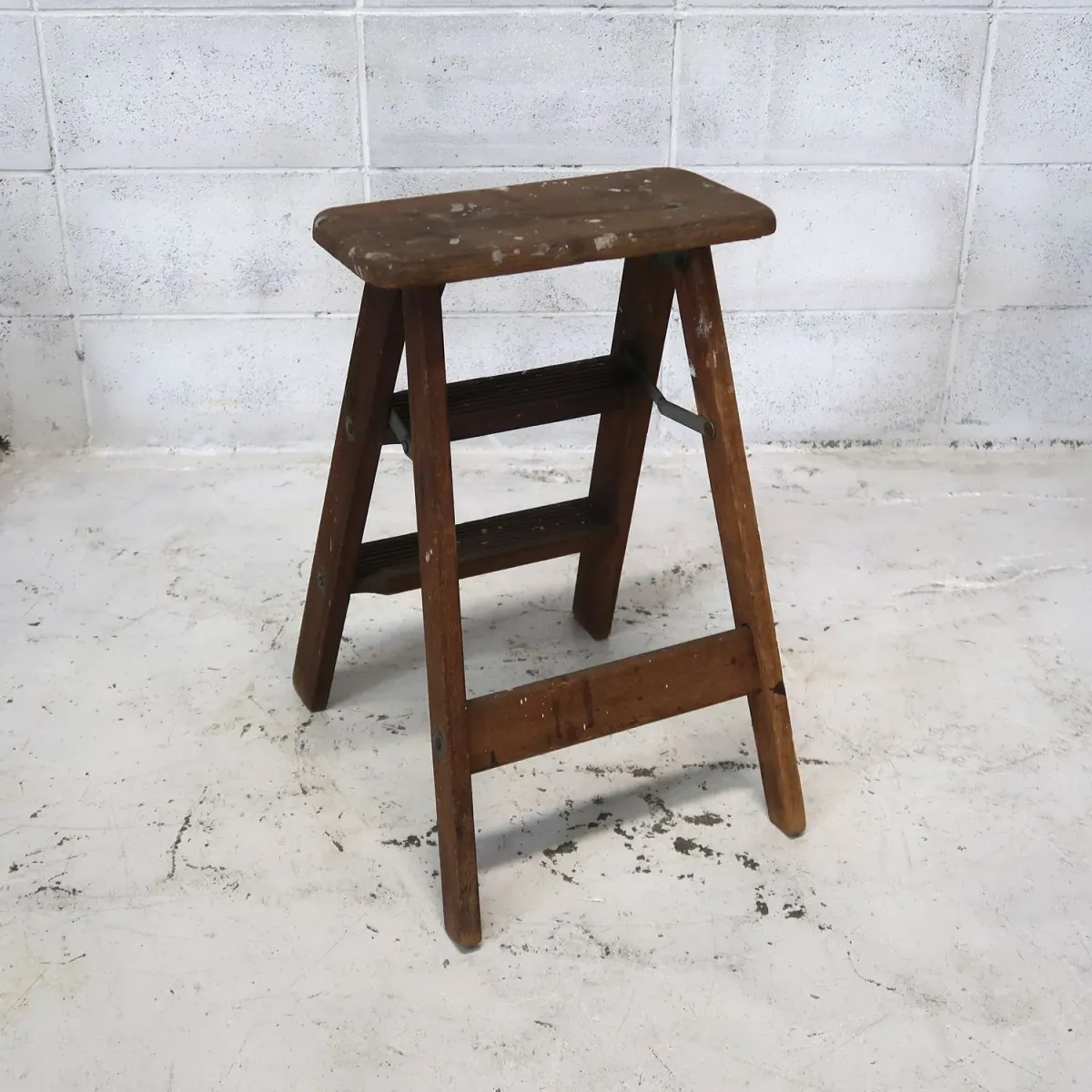 ビンテージ ウッドステップラダー