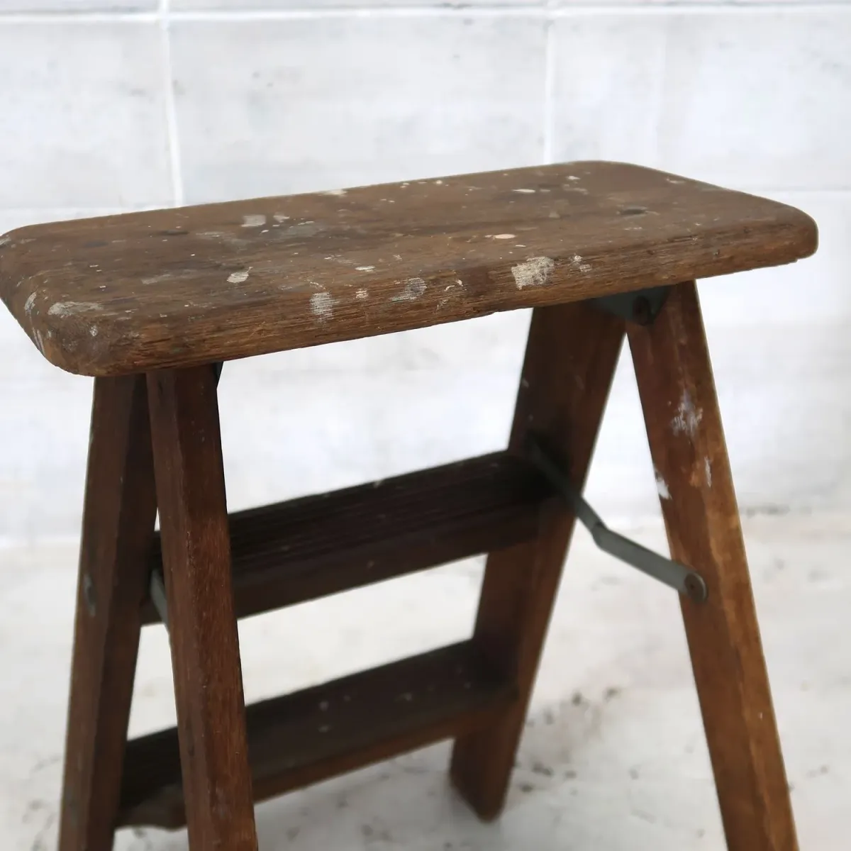 ビンテージ ウッドステップラダー