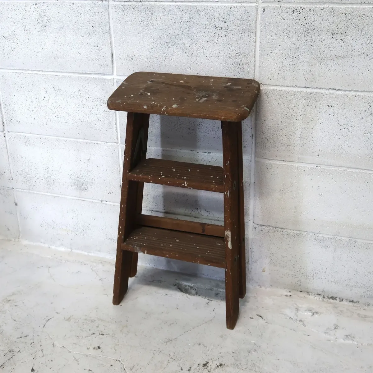 ビンテージ ウッドステップラダー