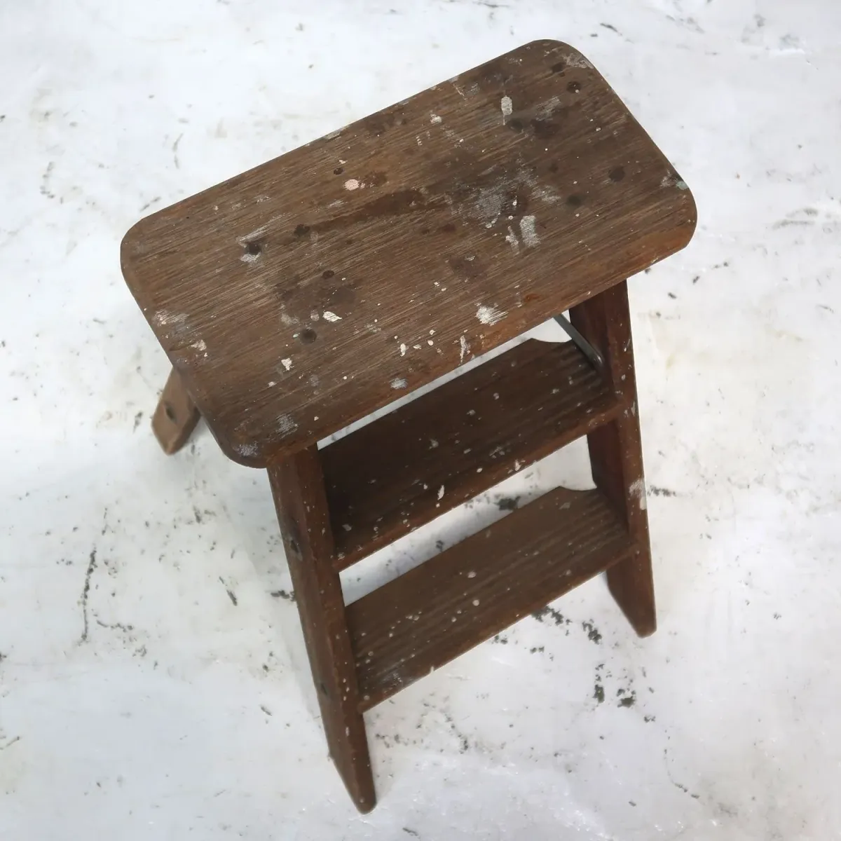 ビンテージ ウッドステップラダー