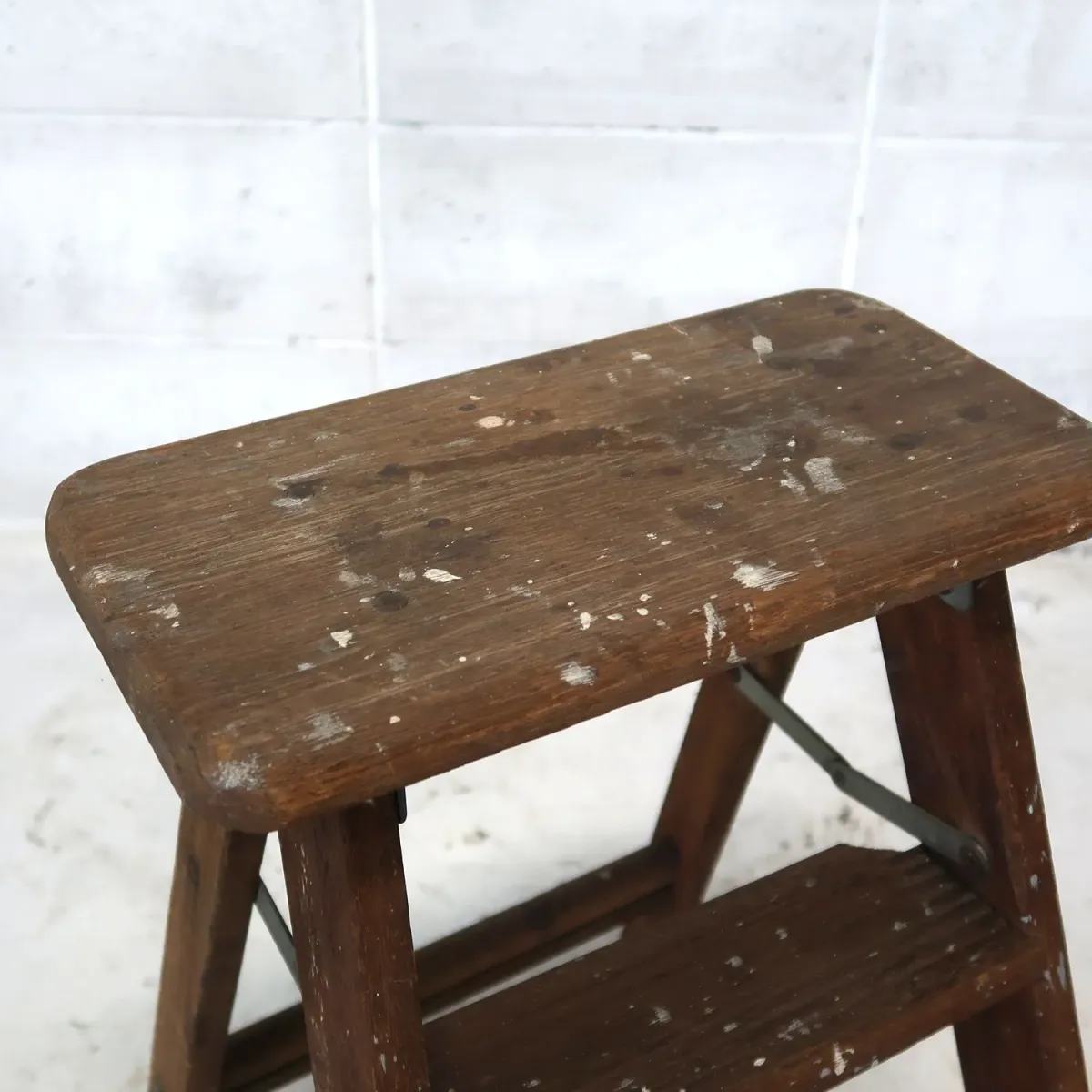 ビンテージ ウッドステップラダー