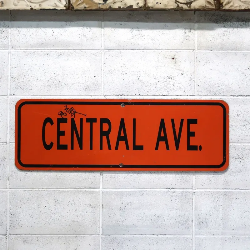 CENTRAL AVE. ストリートサイン