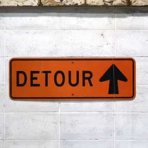 DETOUR ビンテージ ロードサイン