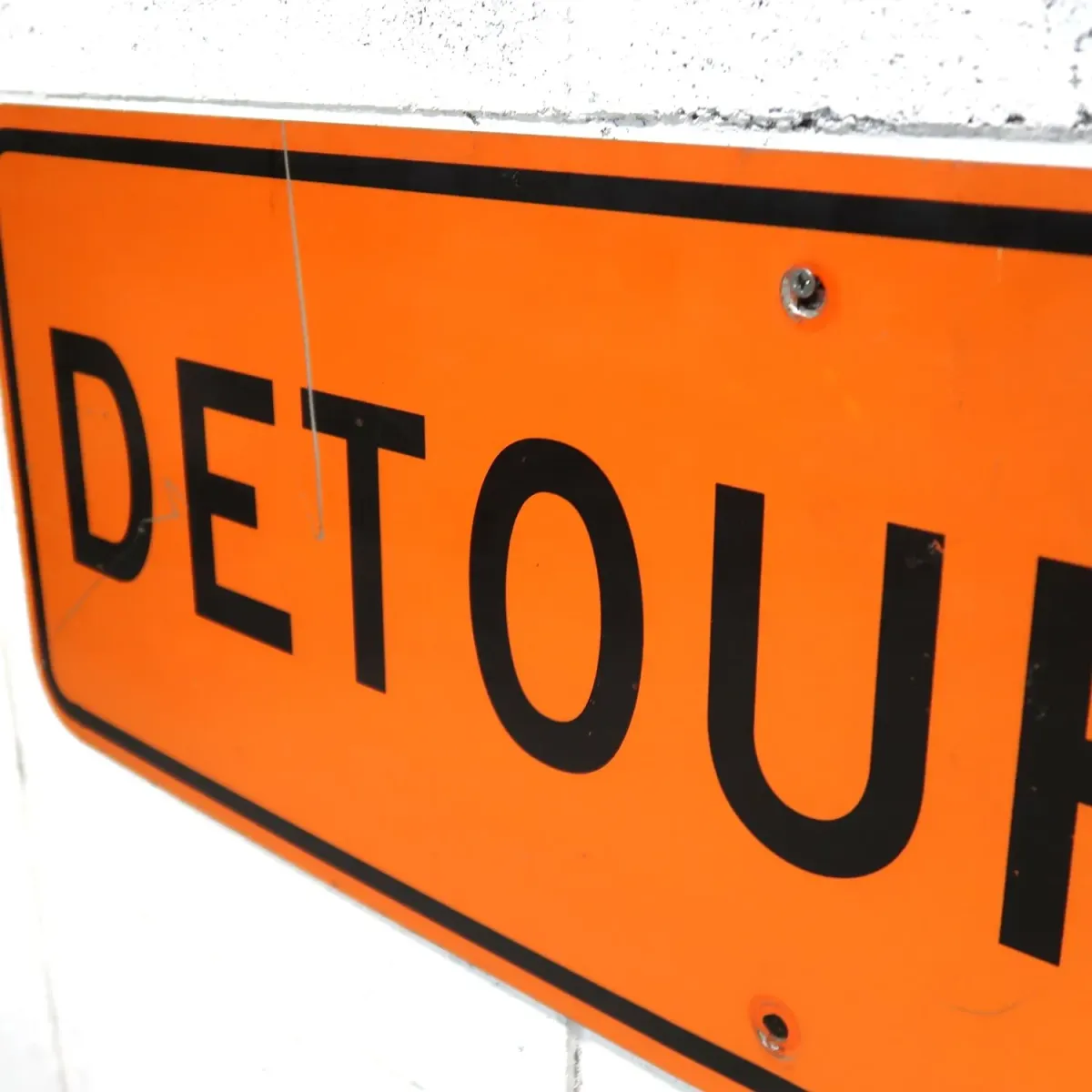DETOUR ビンテージ ロードサイン