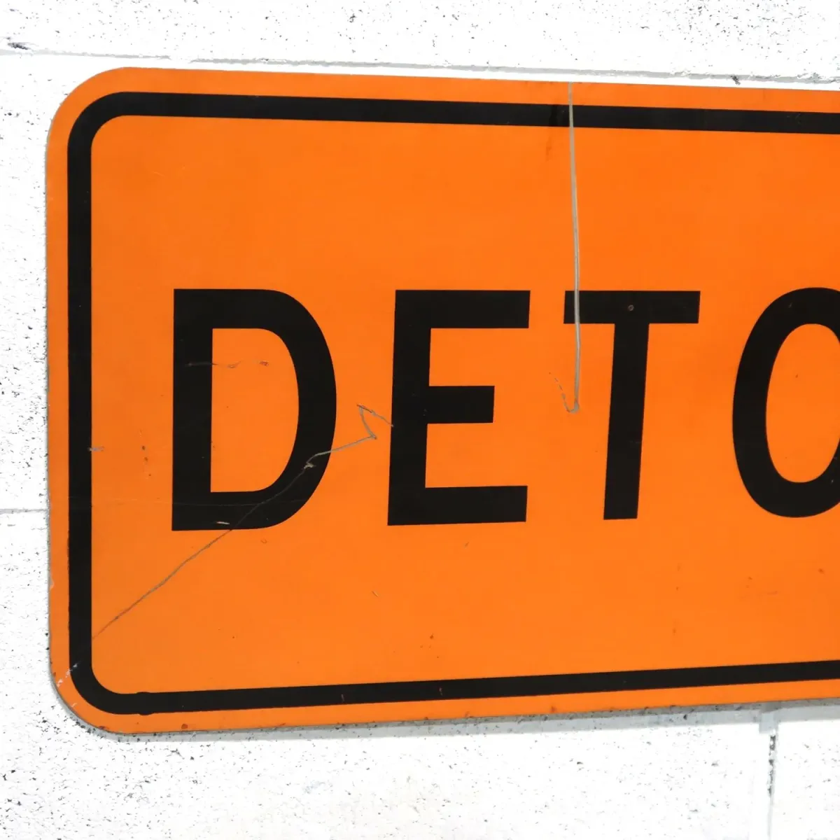 DETOUR ビンテージ ロードサイン