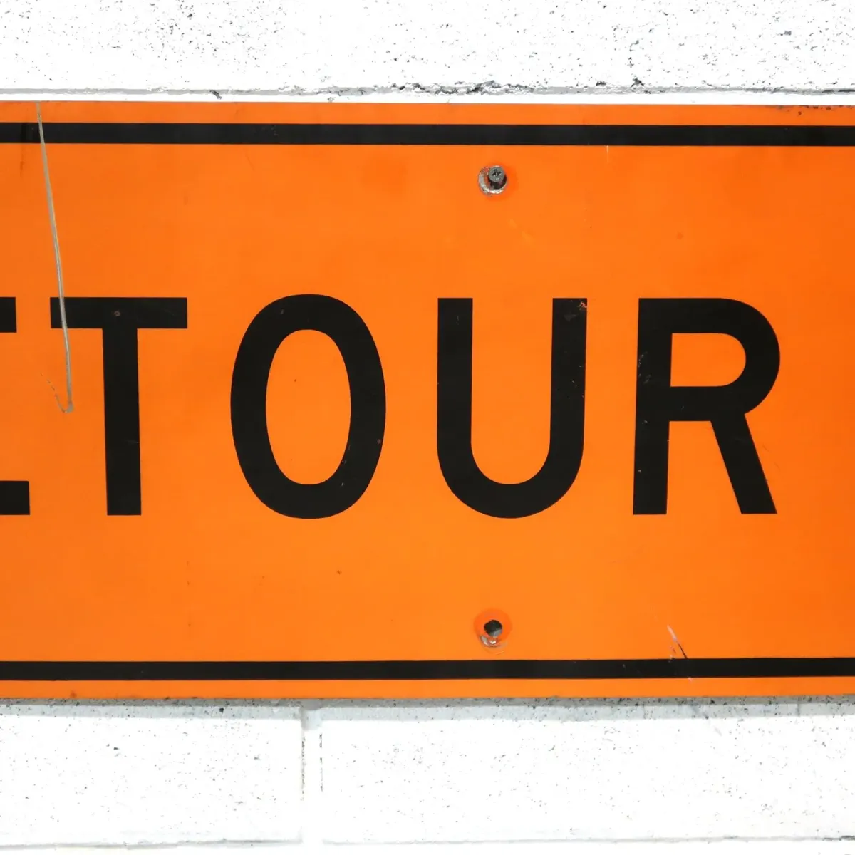 DETOUR ビンテージ ロードサイン