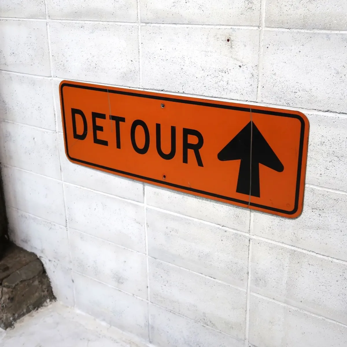 DETOUR ビンテージ ロードサイン