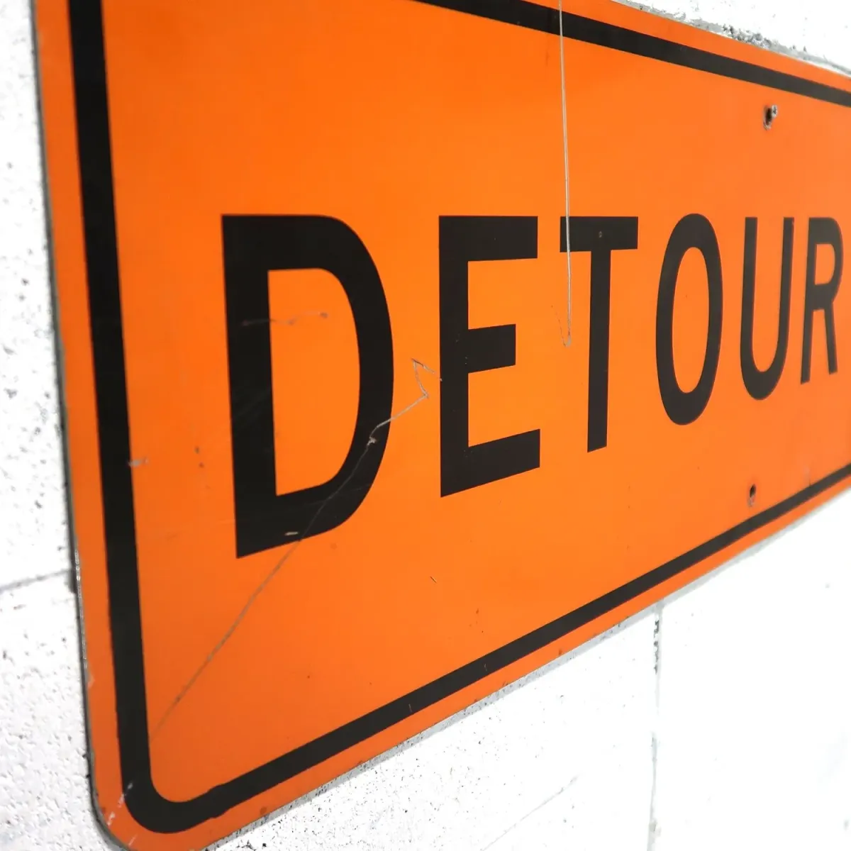 DETOUR ビンテージ ロードサイン