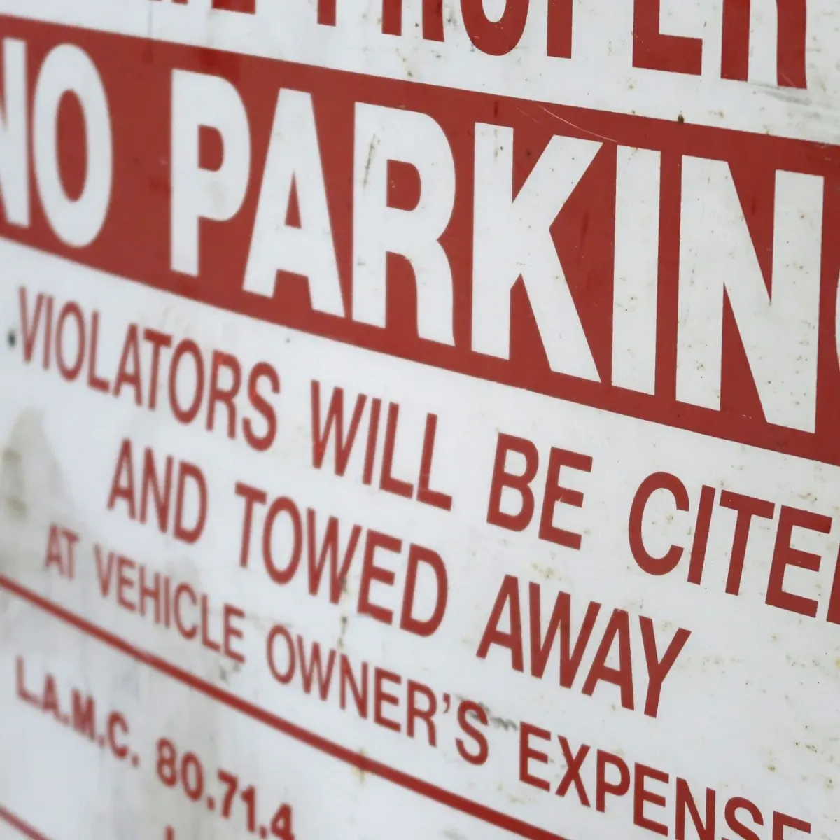 NO PARKING ビンテージ ロードサイン