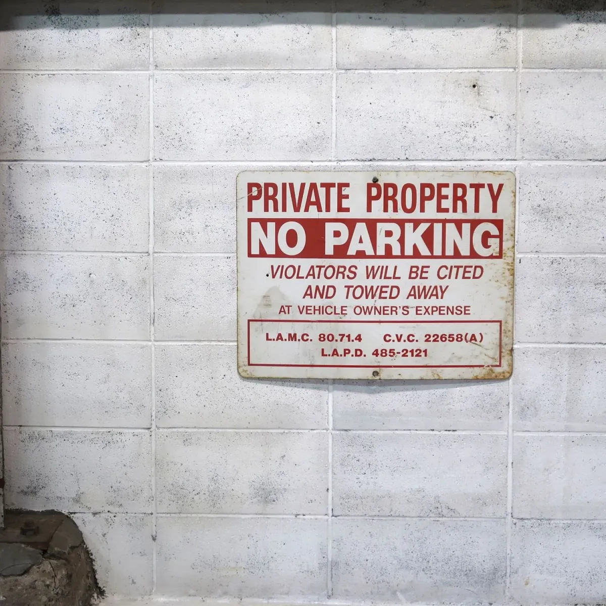 NO PARKING ビンテージ ロードサイン