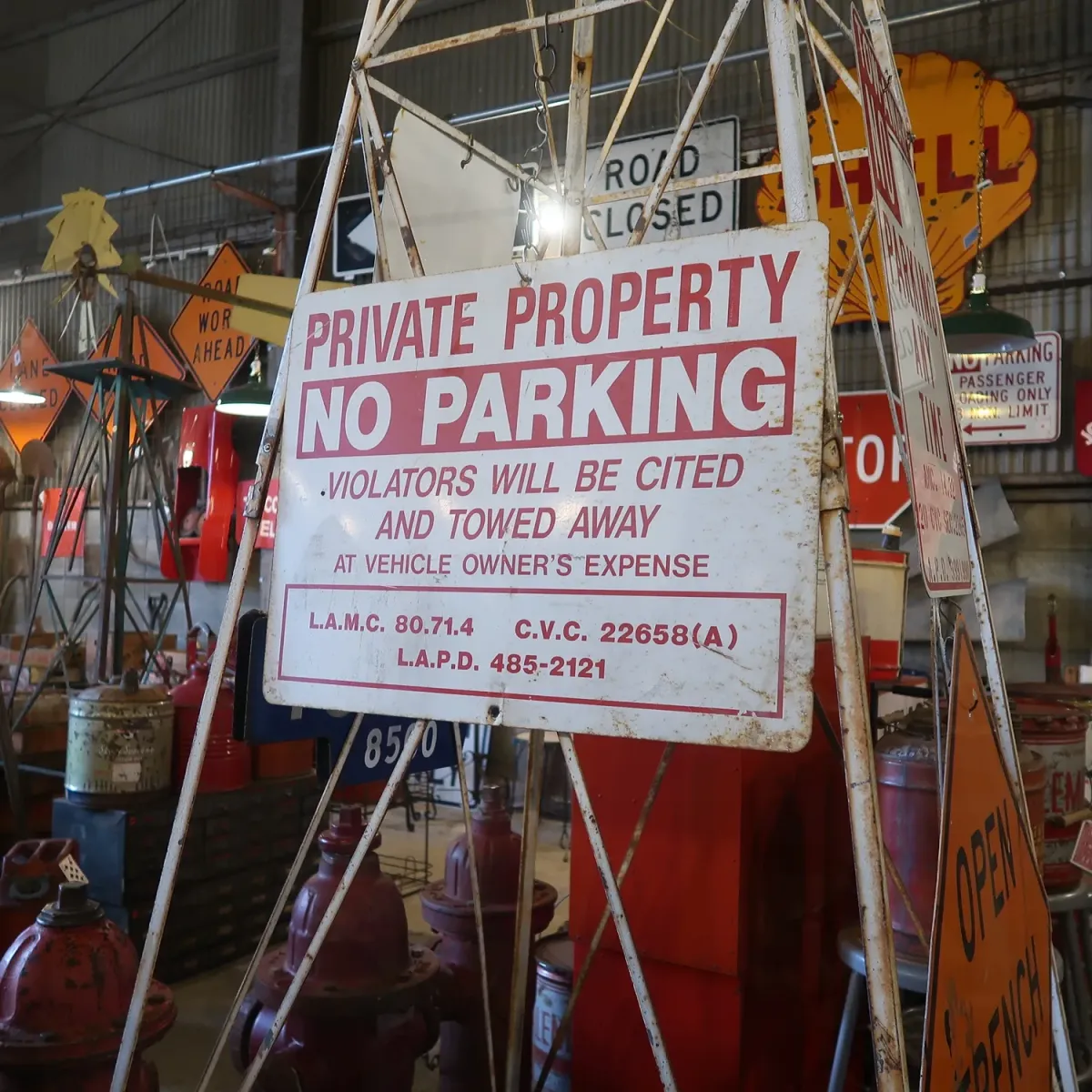 NO PARKING ビンテージ ロードサイン