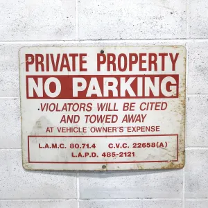 NO PARKING ビンテージ ロードサイン