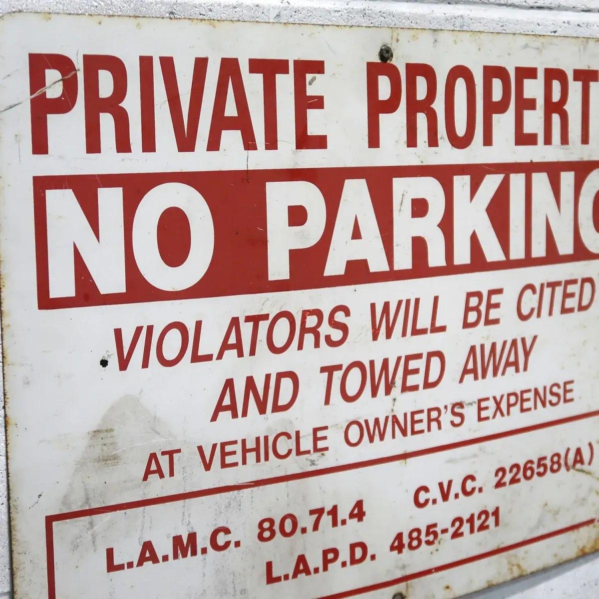 NO PARKING ビンテージ ロードサイン