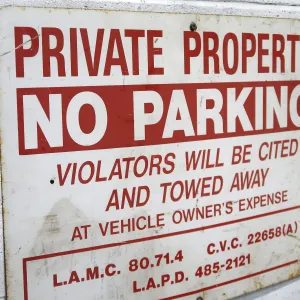 NO PARKING ビンテージ ロードサイン