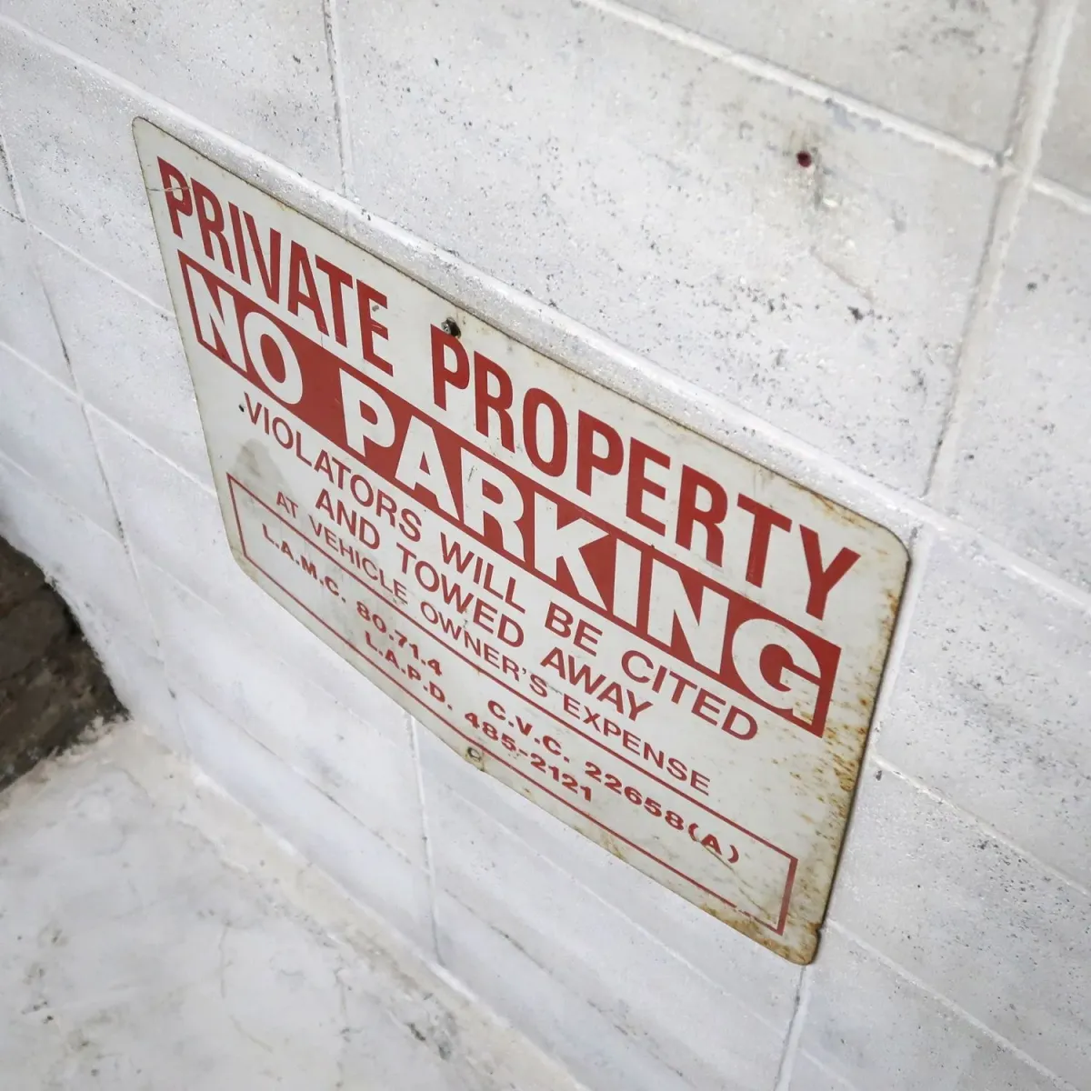 NO PARKING ビンテージ ロードサイン