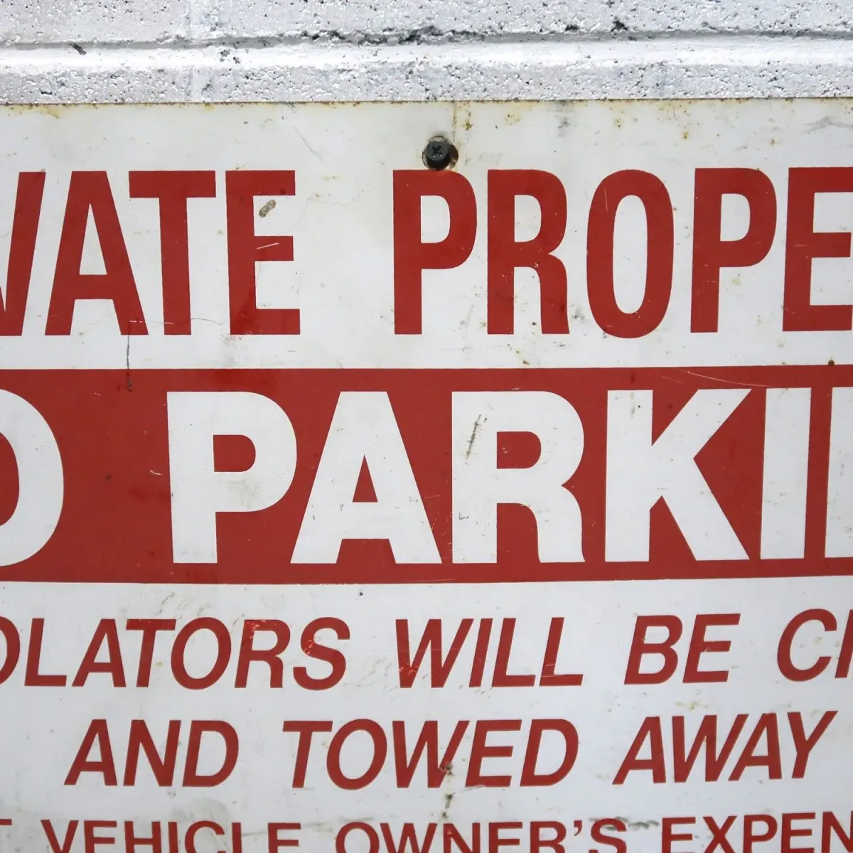 NO PARKING ビンテージ ロードサイン