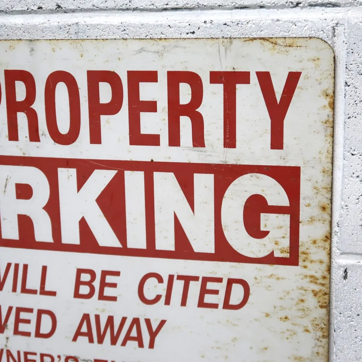 NO PARKING ビンテージ ロードサイン