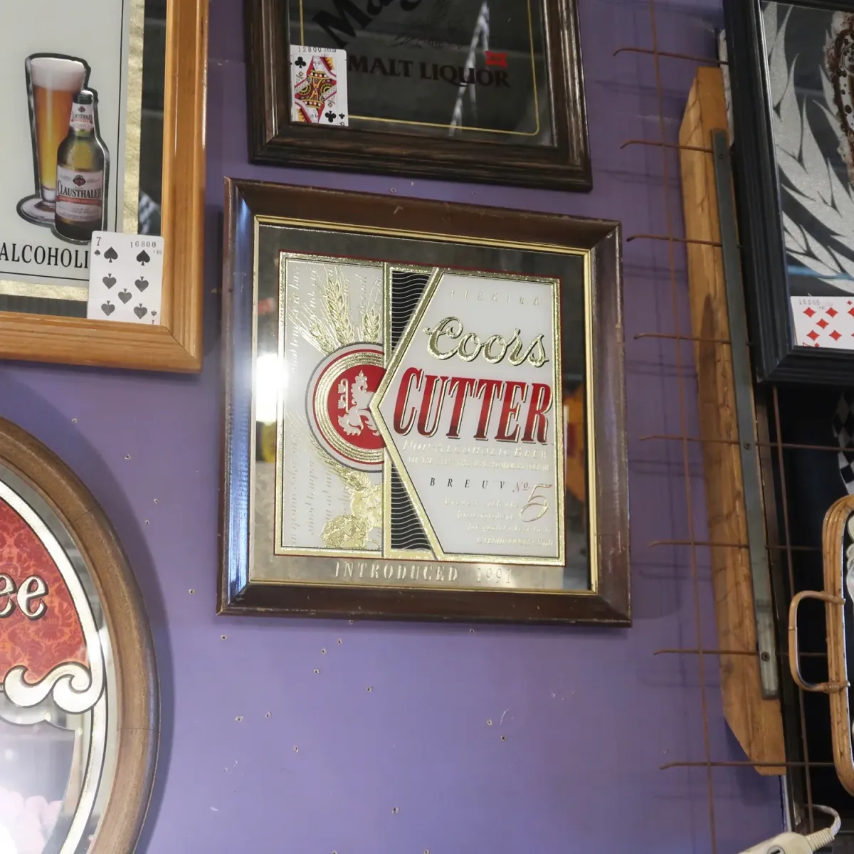 Coors CUTTER ビンテージ パブミラー