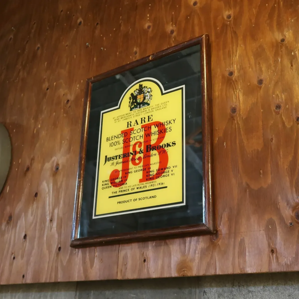 J&B ビンテージ パブミラー