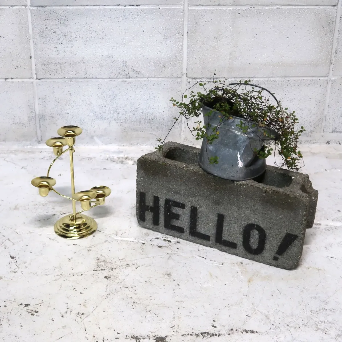 ゴールドメタル キャンドルスタンド