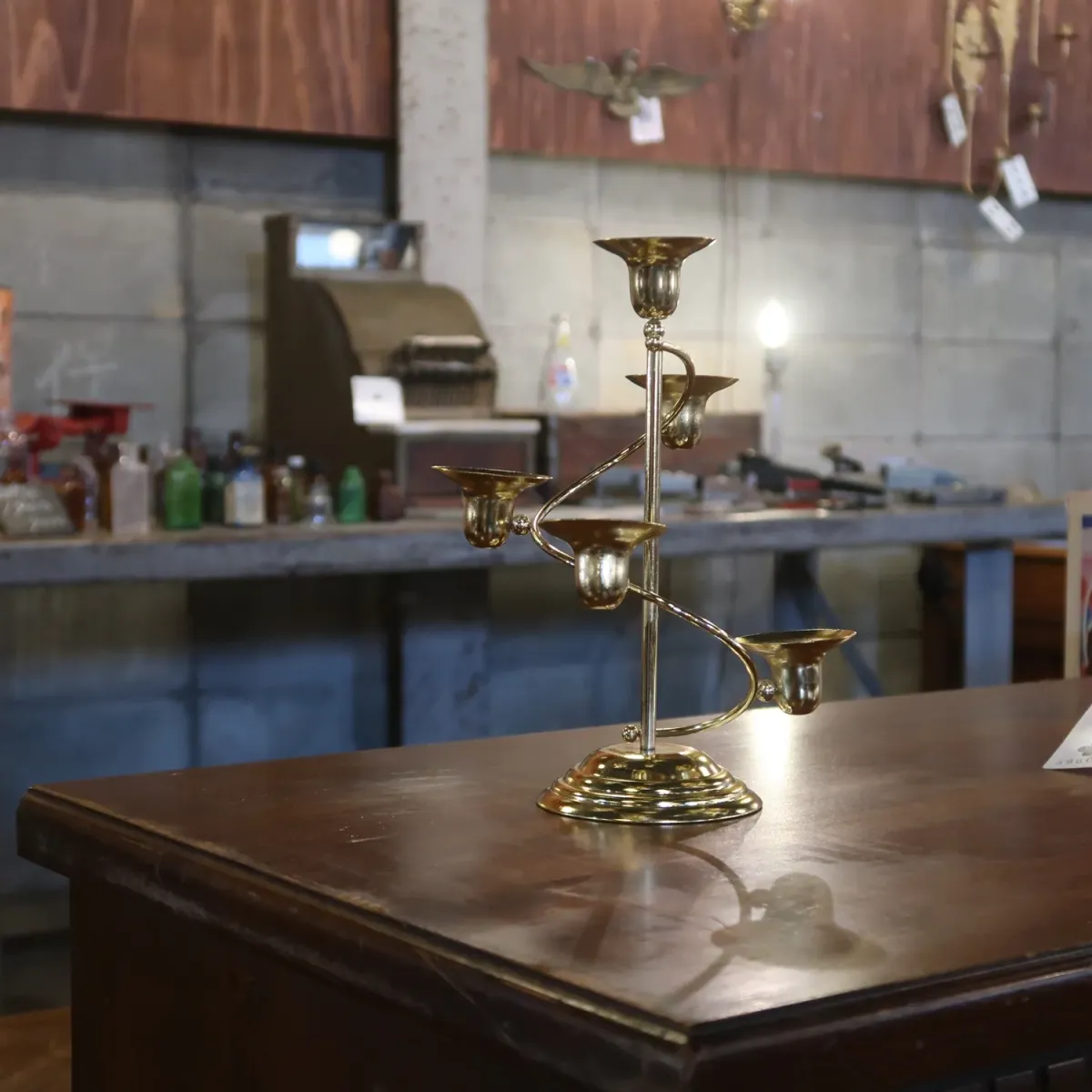 ゴールドメタル キャンドルスタンド