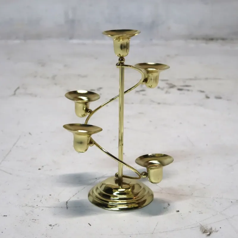 ゴールドメタル キャンドルスタンド