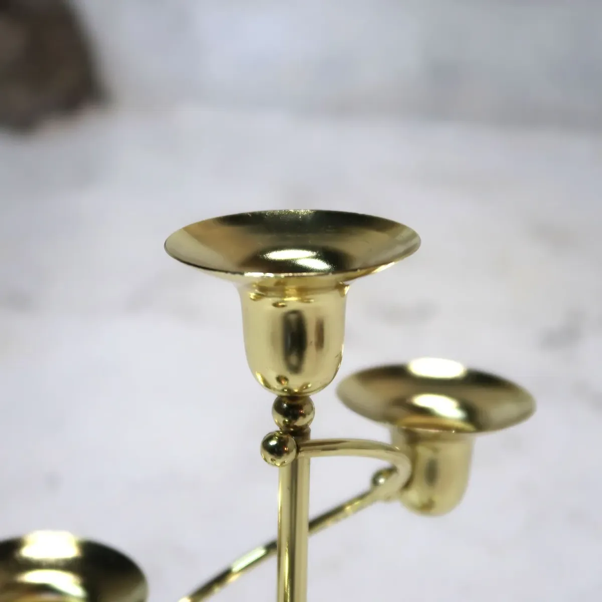 ゴールドメタル キャンドルスタンド