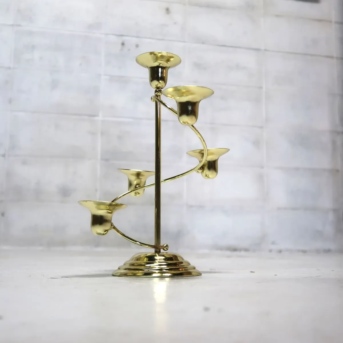 ゴールドメタル キャンドルスタンド