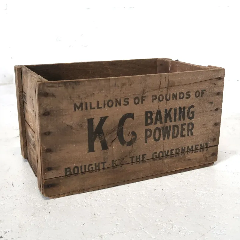 KG BAKING POWDER ビンテージ ウッドボックス