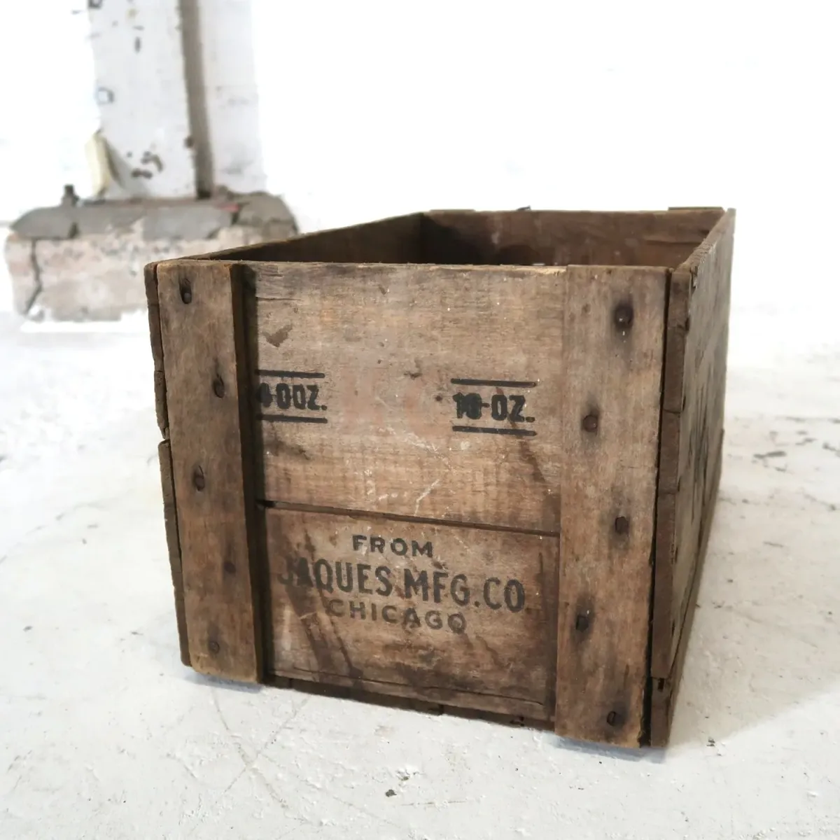 KG BAKING POWDER ビンテージ ウッドボックス