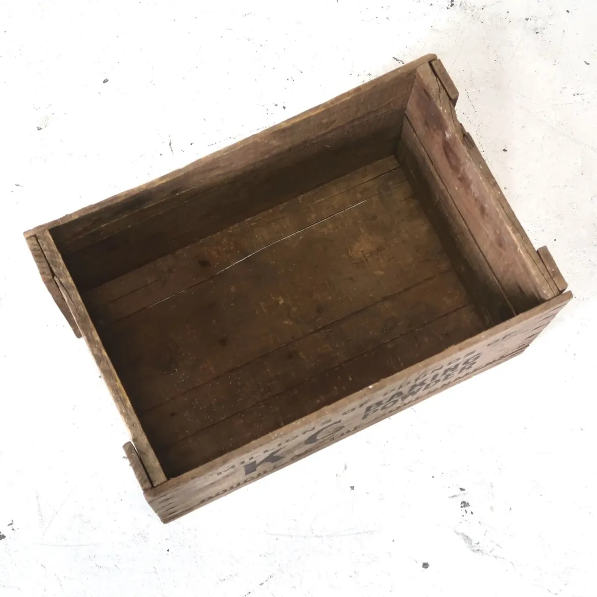 KG BAKING POWDER ビンテージ ウッドボックス