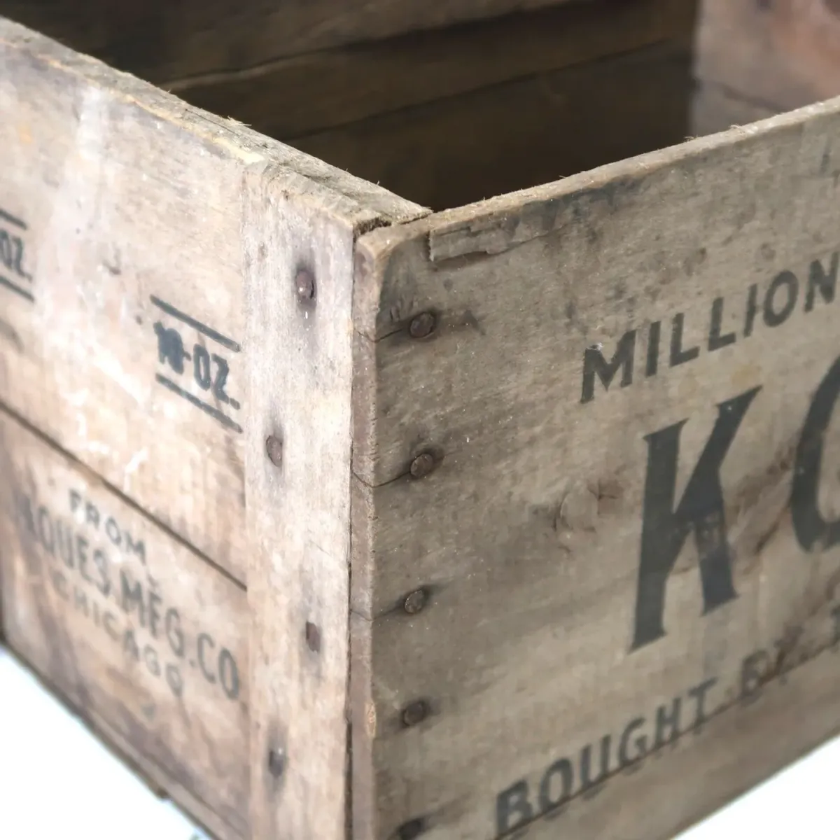 KG BAKING POWDER ビンテージ ウッドボックス