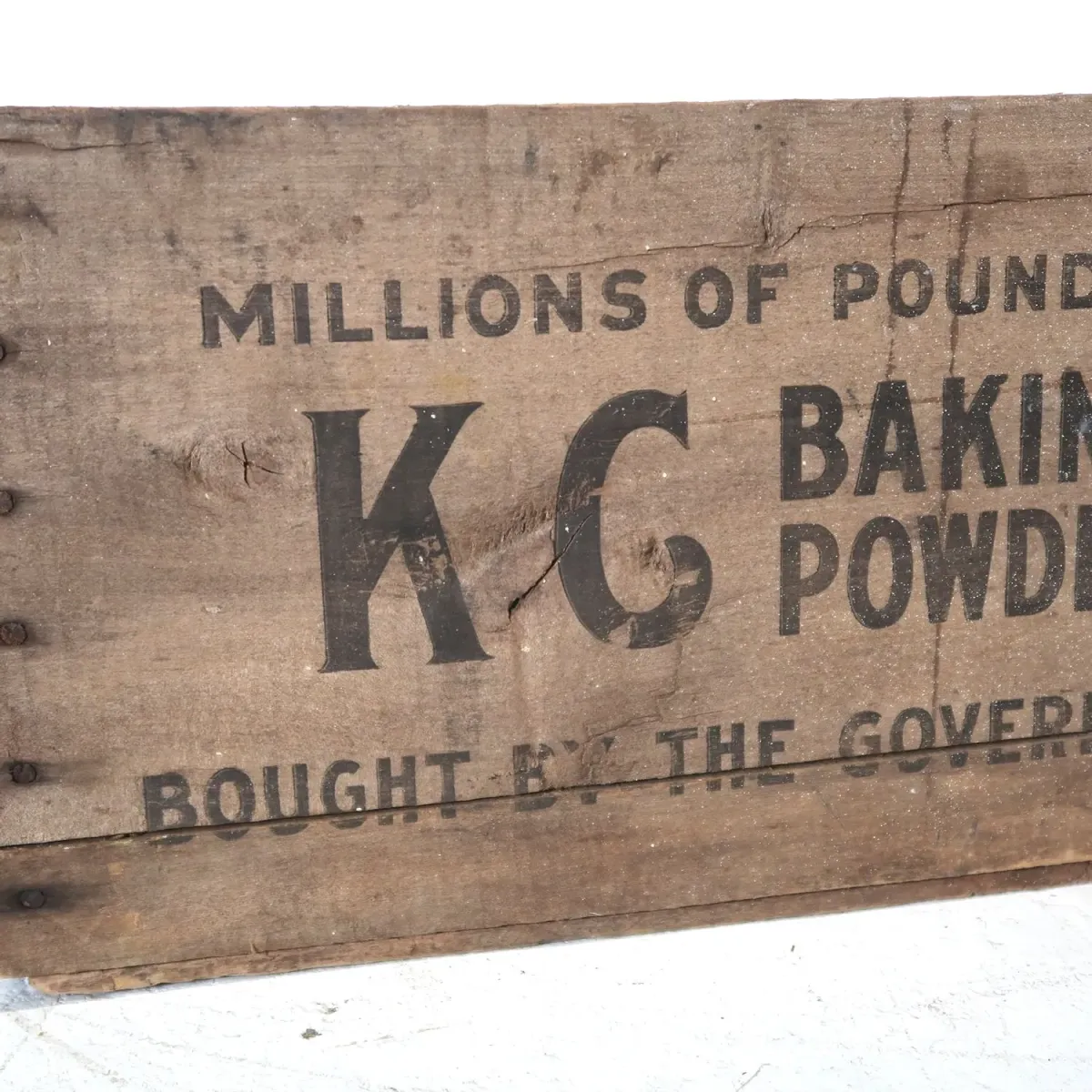 KG BAKING POWDER ビンテージ ウッドボックス