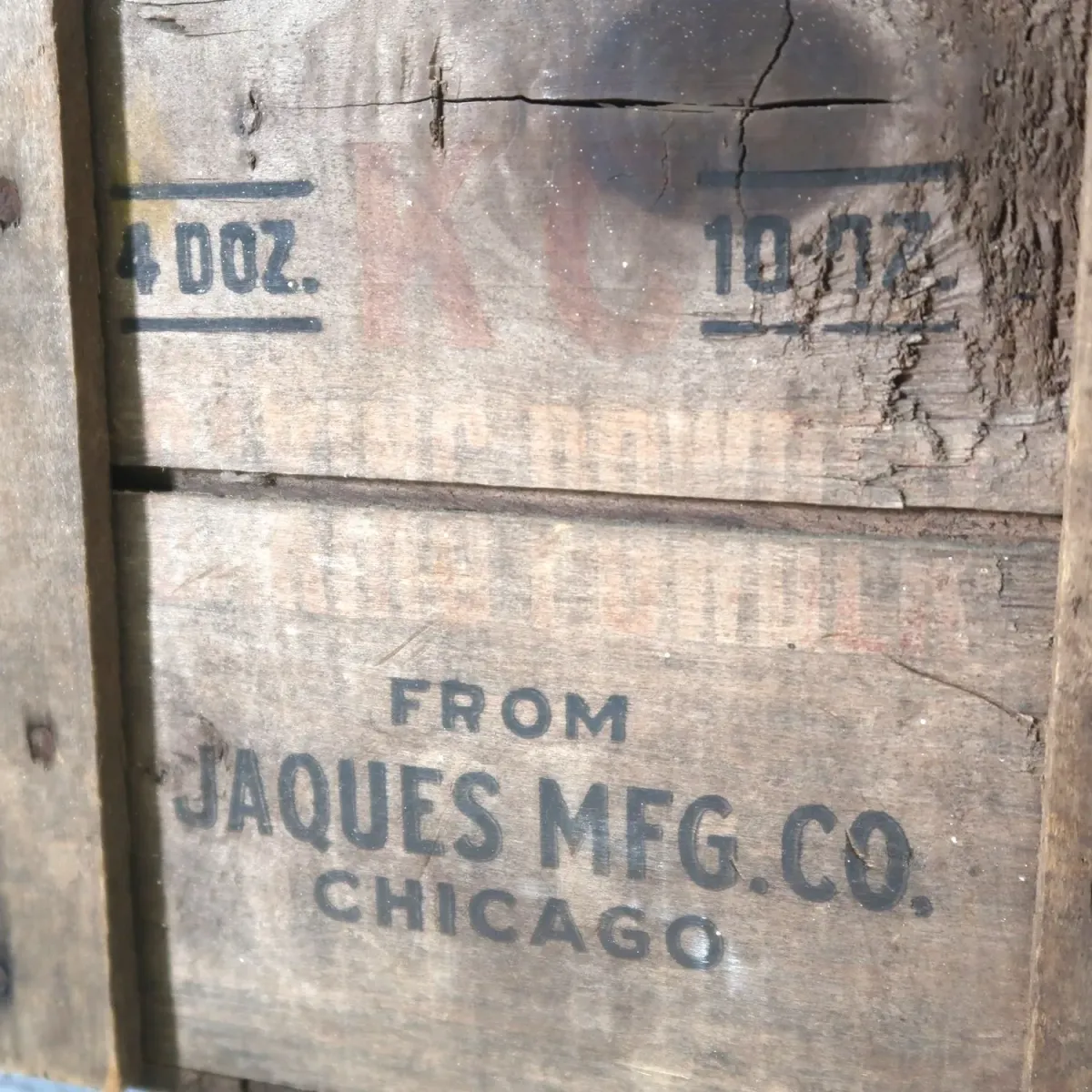 KG BAKING POWDER ビンテージ ウッドボックス