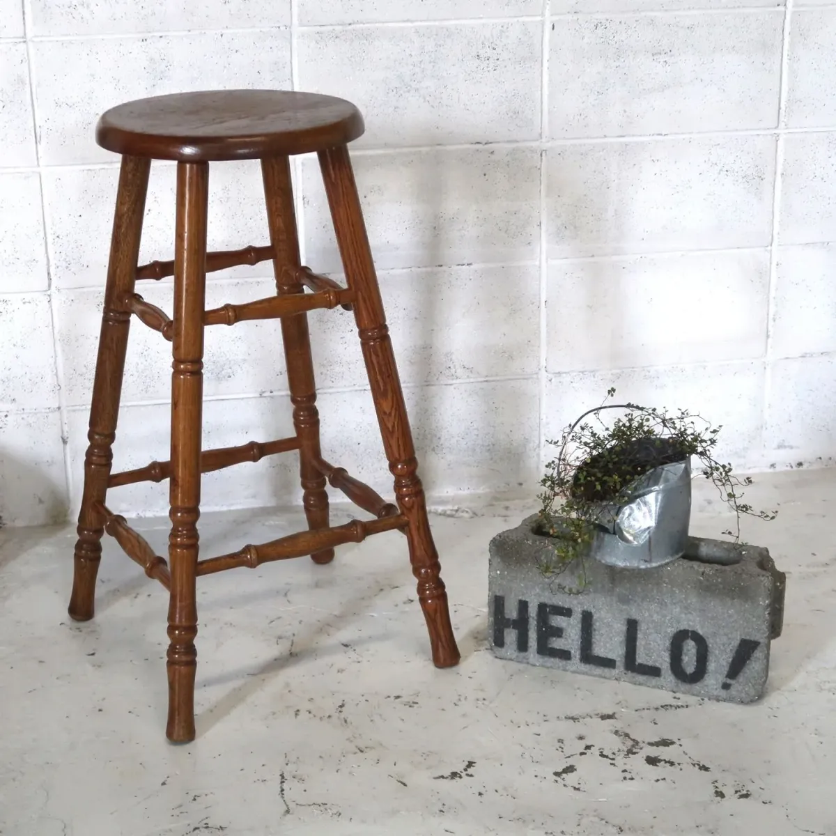 ビンテージ ウッドスツール